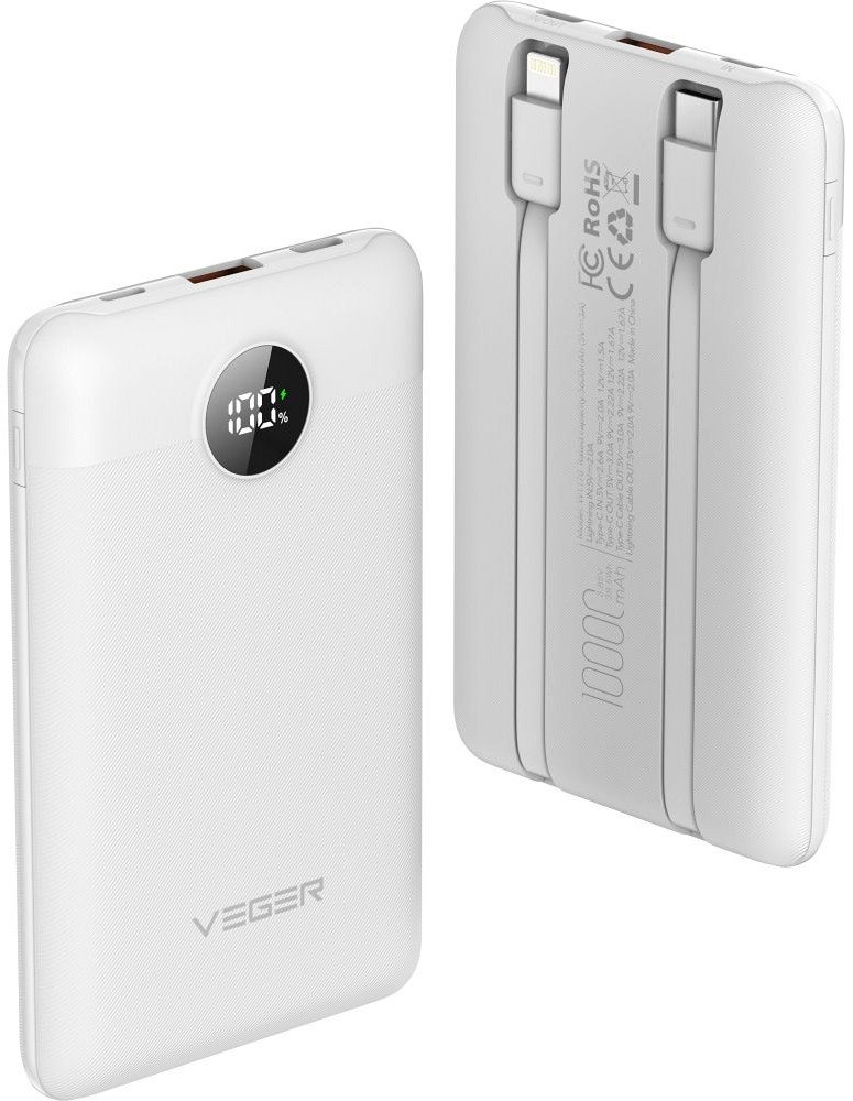 Powerbank Veger C11C 10000mAh Biały