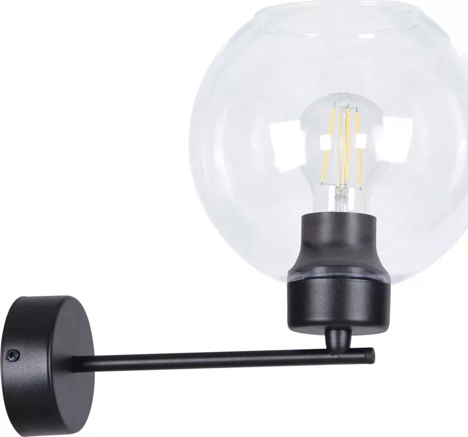 Kinkiet Lumes Kinkiet w stylu loft ze szklanym kloszem - S838-Voma