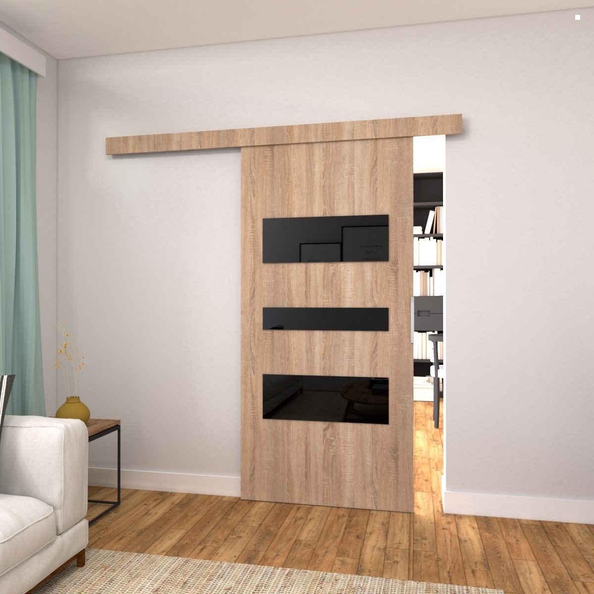 Drzwi Przesuwne Drzwi przesuwne C90 96x205 Sonoma