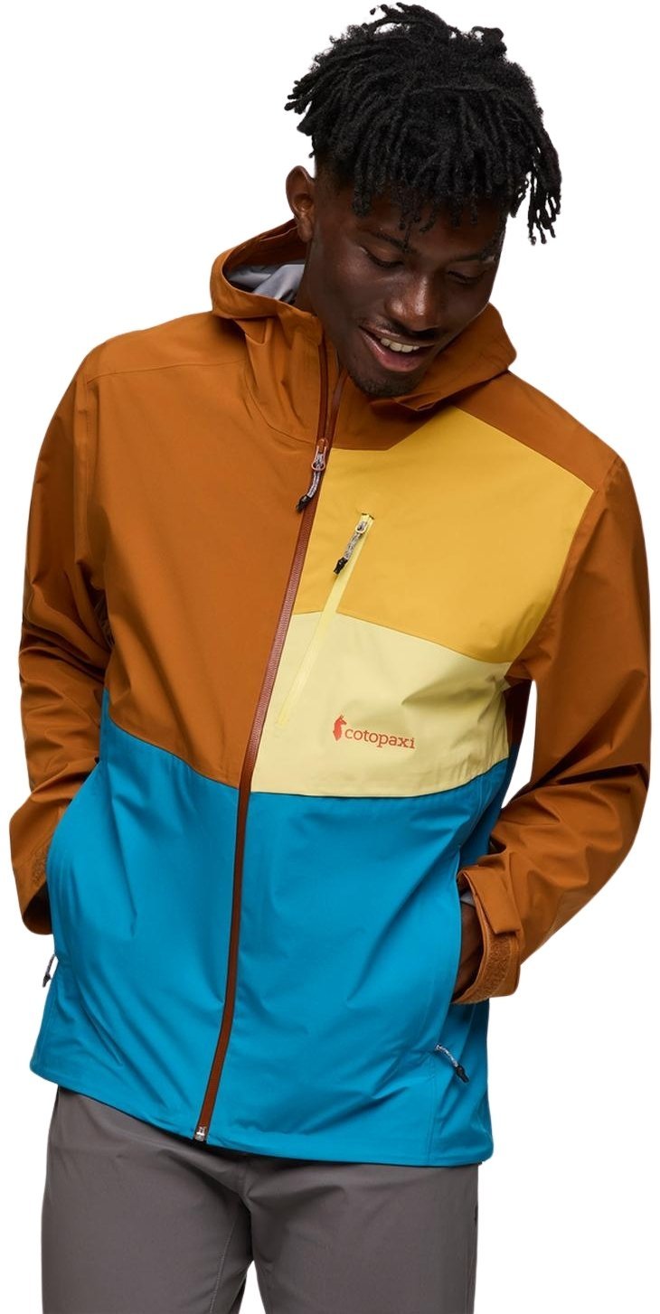 M'S Impermeo 3L Hooded Shell Jacket, Sienna And Lake, XL