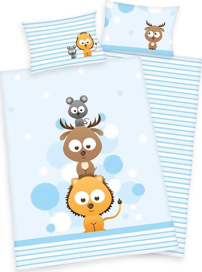 N/A Dyrevenner Junior Sengetøj 100x135 cm - 100 procent bomuld