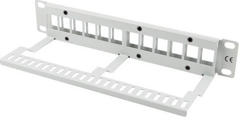 Lanberg Patch panel 1U 10" Pusty 12x slot keystone Szary (PPKS-9112-S)