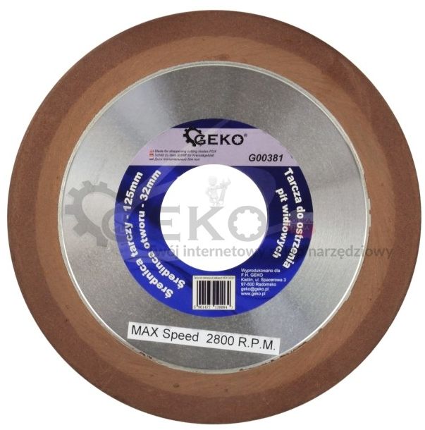 Geko Tarcza do ostrzenia pił widiowych 125x32 - G00381