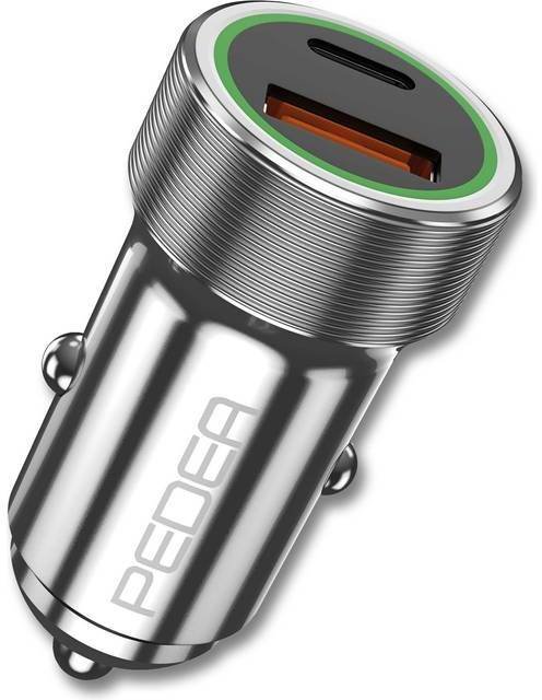 Ładowarka Pedea PEDEA KFZ-Schnelladegerät "Dual" PD 20 Watt USB Typ A/C, silbe