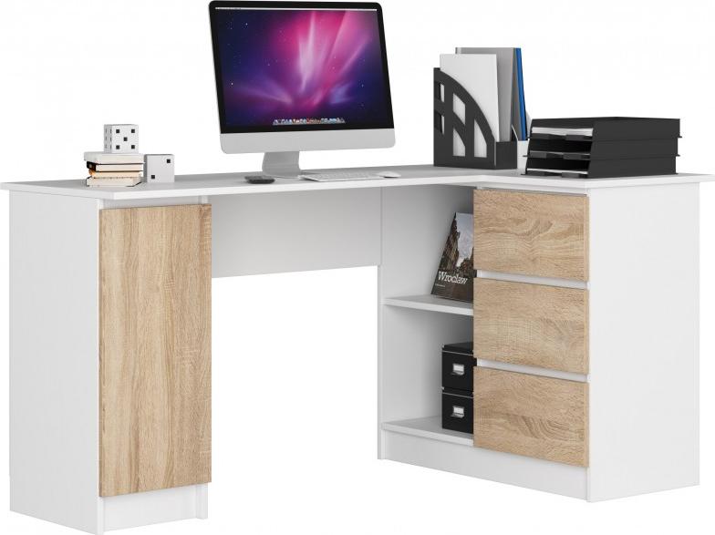 Biurko Fabryka Mebli Akord B20 Biało-Beżowe 155 cm x 85 cm