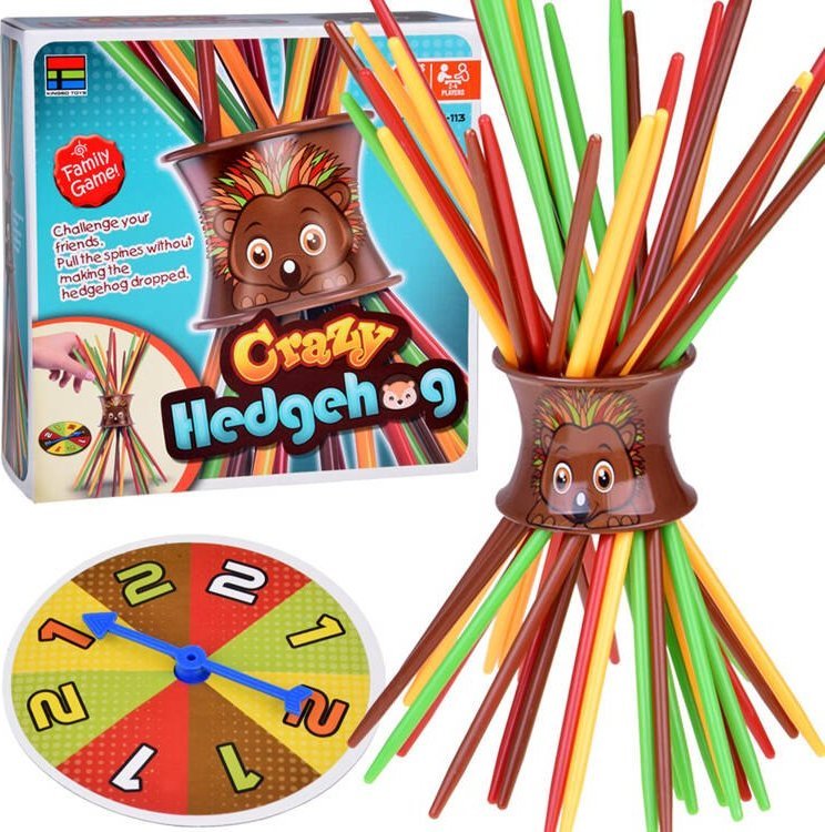 Jokomisiada Gra Zręcznościowa Bierki z Jeżykiem kolorowe bierki GR0686