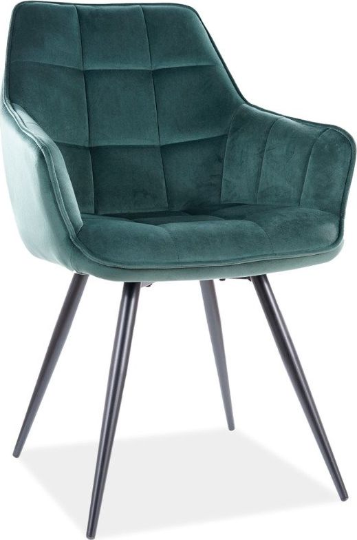 Signal Krzesło LILIA VELVET zielone