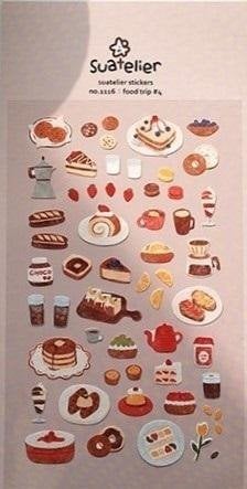 BT21 Naklejki ozdobne Słodycze