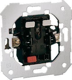 Kontakt-Simon Przycisk pojedynczy Simon 82 zwierny z podświetleniem mechanizm (75160-39)
