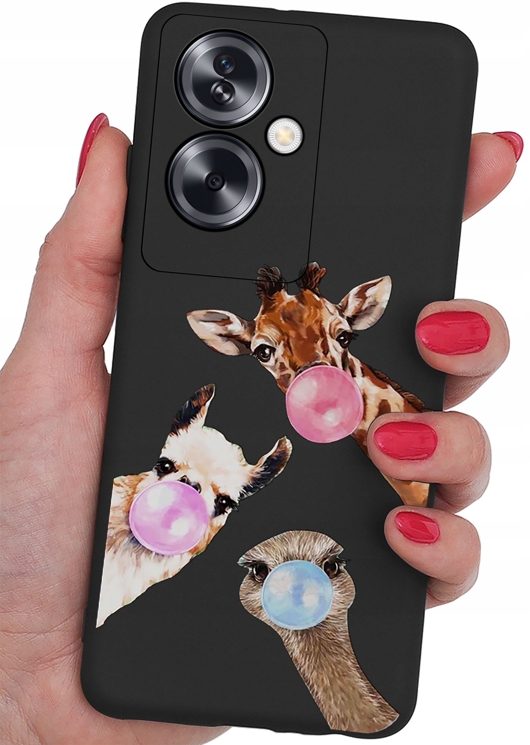 ETUI do Oppo A79 5G CASE WZORY SOFT MATT PLECKI + SZKŁO OCHRONNE 9H