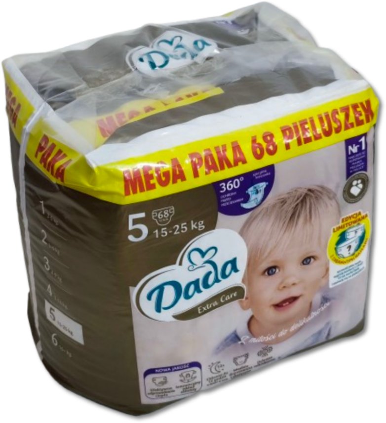 Pieluchy Dada Extra Care 5 BAG 15-25kg 68szt.