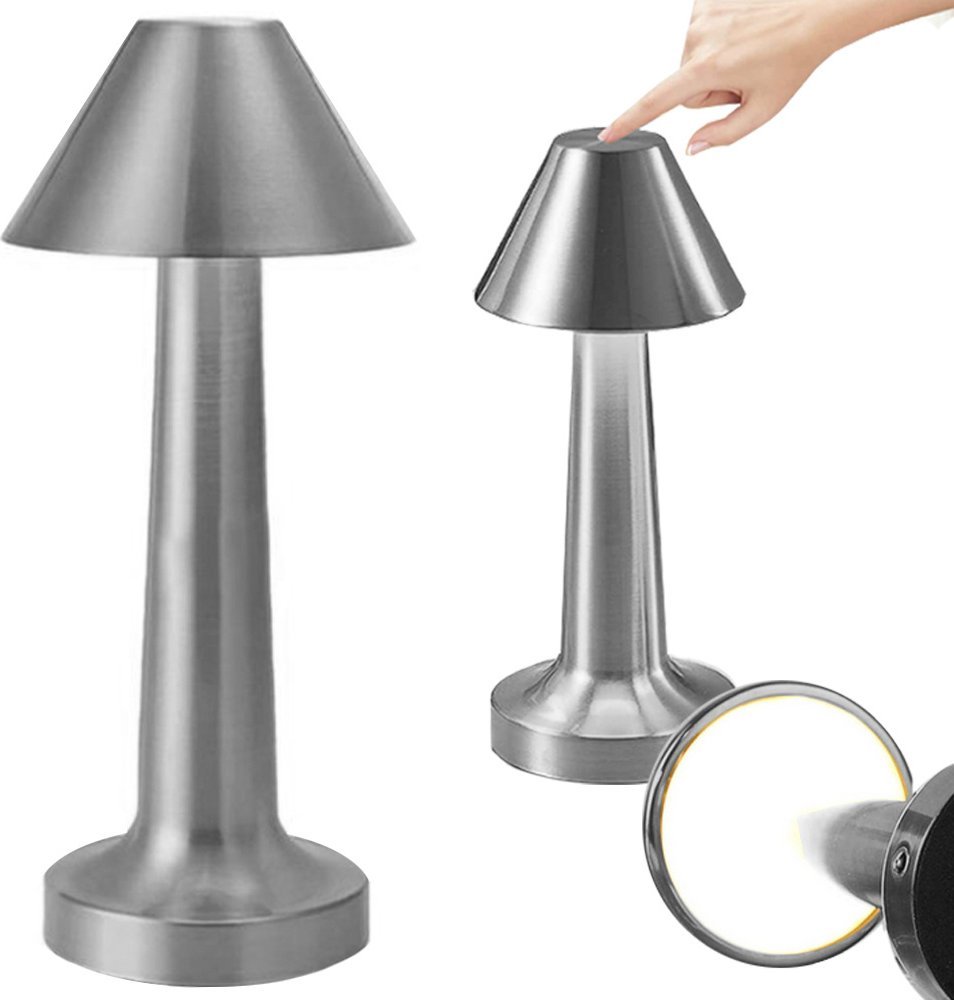 Lampka biurkowa Verk Lampka nocna stołowa do sypialni dotykowa lampa 3 stopniowa bezprzewodowa