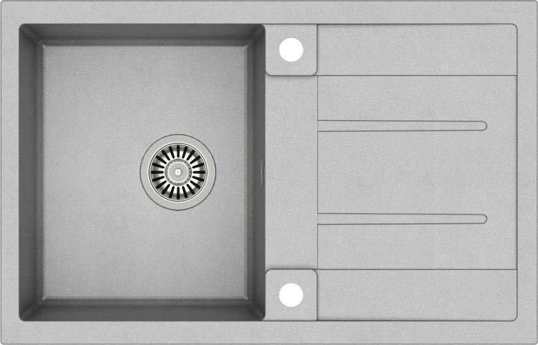 Zlewozmywak Quadron MORGAN 111 GraniteQ stalowy / szary metalik