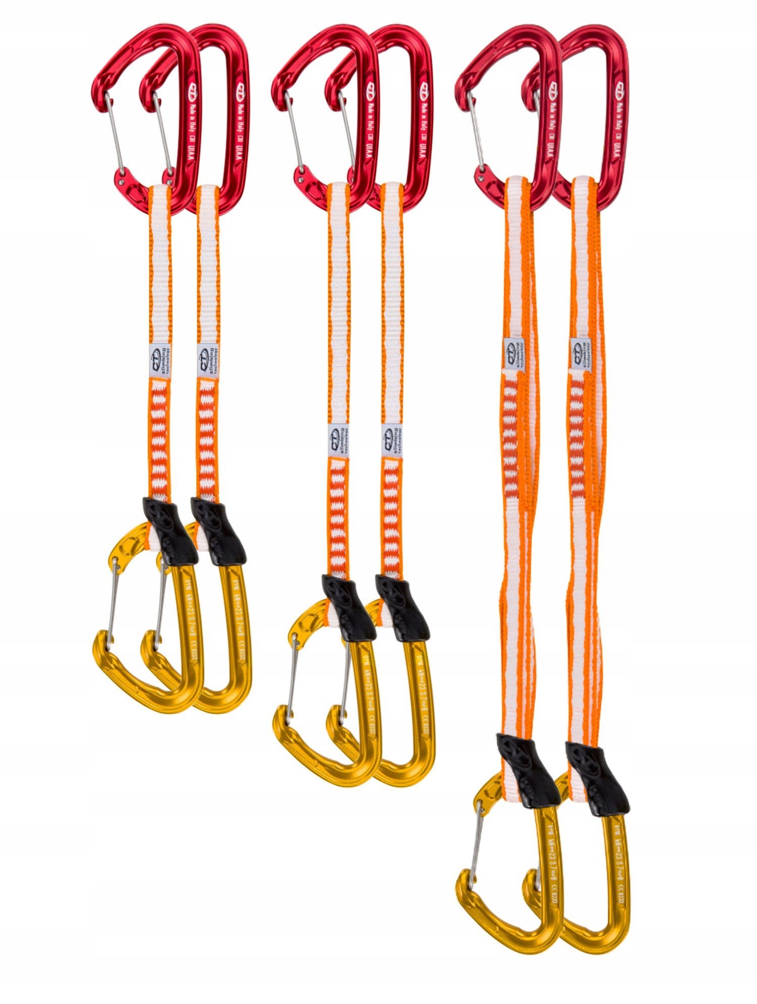 Ekspresy wspinaczkowe Climbing Technology Fly-Weight Evo Set UL 6-Pack Mix - red/gold