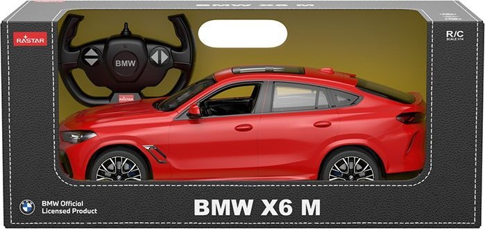 Rastar BMW X6 M czerwony RASTAR model 1:14 Zdalnie sterowane auto + Pilot 2,4 GHz