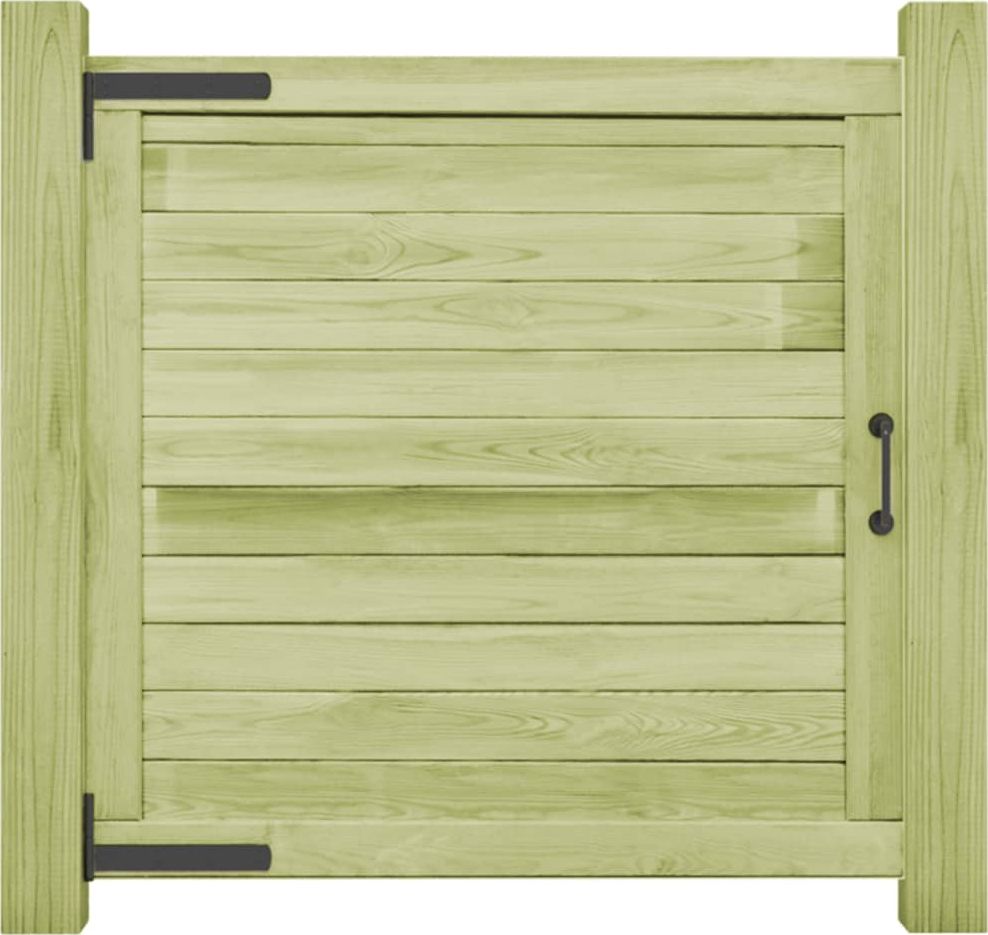 vidaXL Furtka ogrodowa, impregnowane drewno sosnowe FSC, 100 x 100 cm