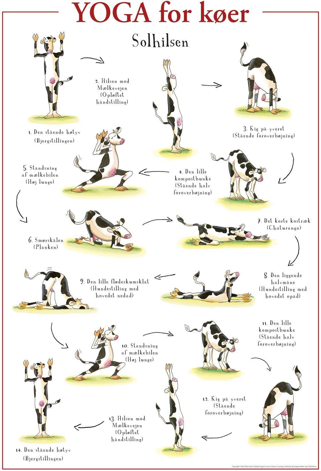 Yoga for køer PLAKAT