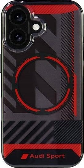 Audi Audi IML Sport MagSafe iPhone 16 6.1" czarny/black hardcase AUS-IMLMIP16-RSQ/D2-BK