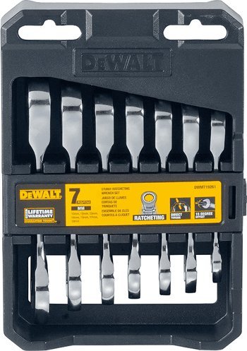 Dewalt DEWALT KLUCZ PŁASKO-OCZKOWY Z GRZECHOTKĄ KPL. 7el.