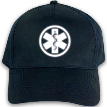 Promostars Czapka classic odblaskowa ESKULAP - granatowa