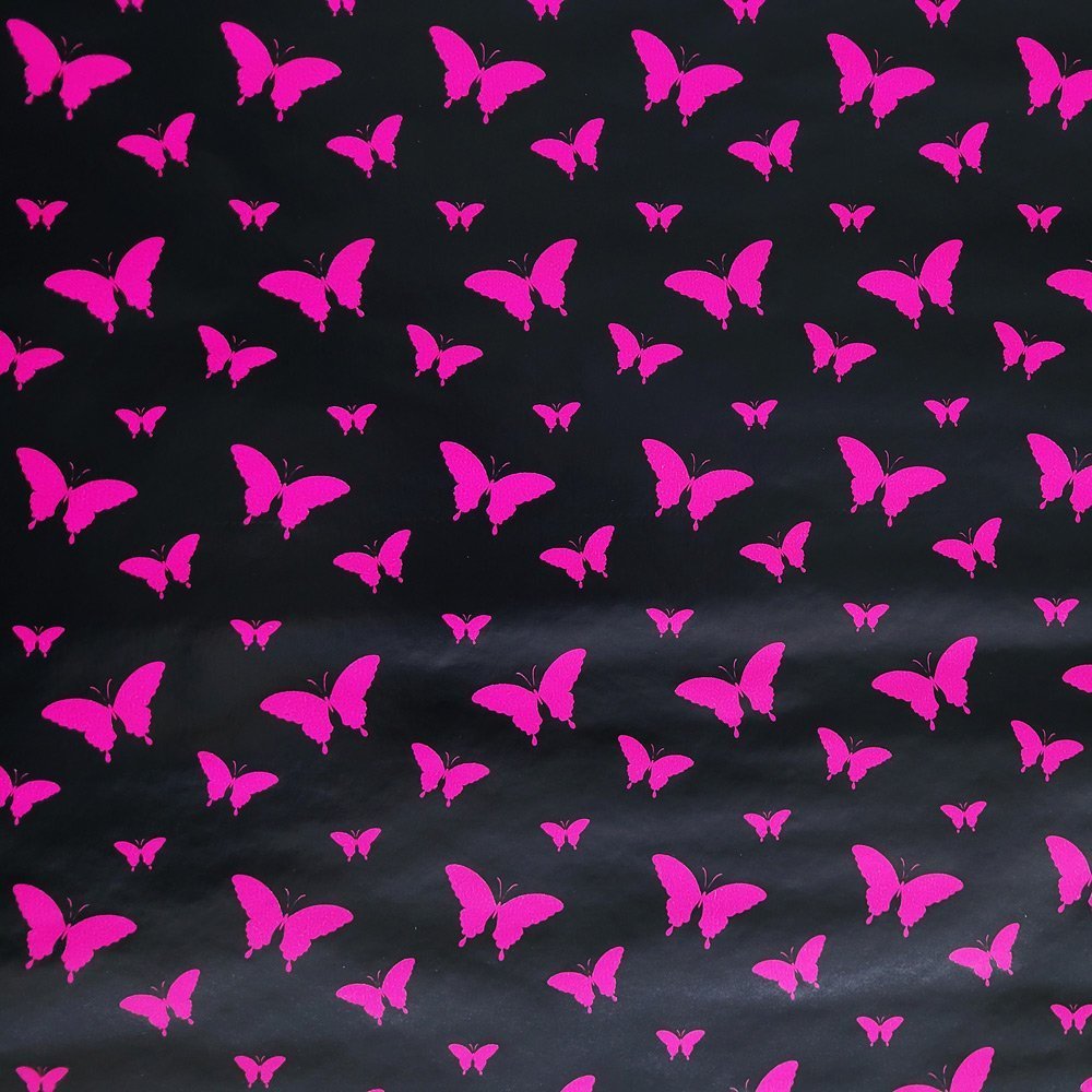 Papier motylki czarny do pakowania 57cmx2m 2m249