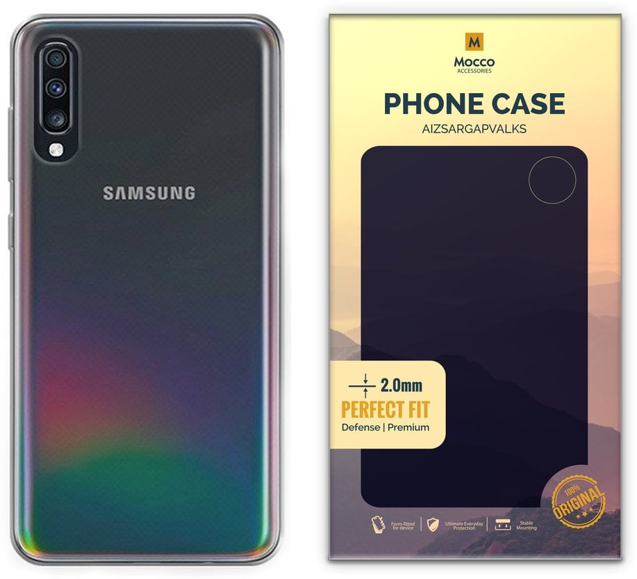 Mocco Original Clear Case 2mm Silicone Case for Samsung / A307 / A507 Galaxy / A30s / A50s Transparent (EU Blister)