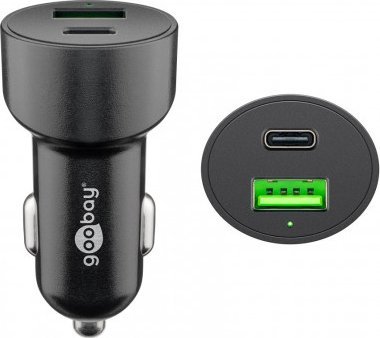 Tablet Goobay Podwójna ładowarka samochodowa USB-C™ PD (Power Delivery)