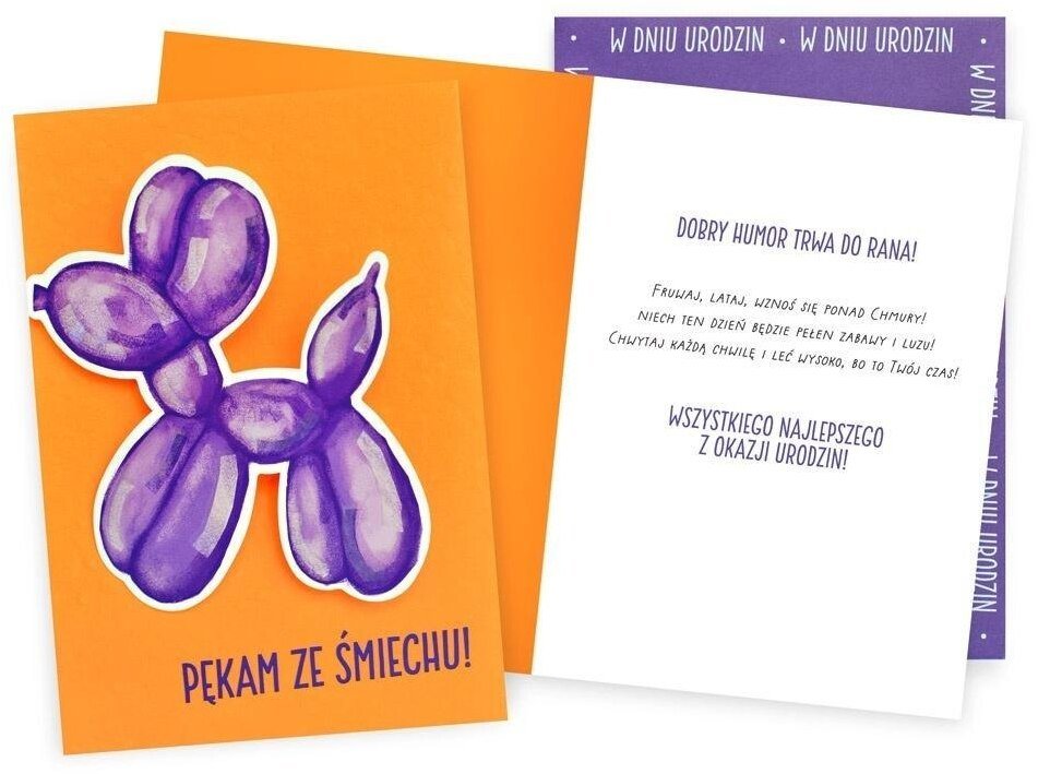 Karnet B6 Uniwersalny pies z balona