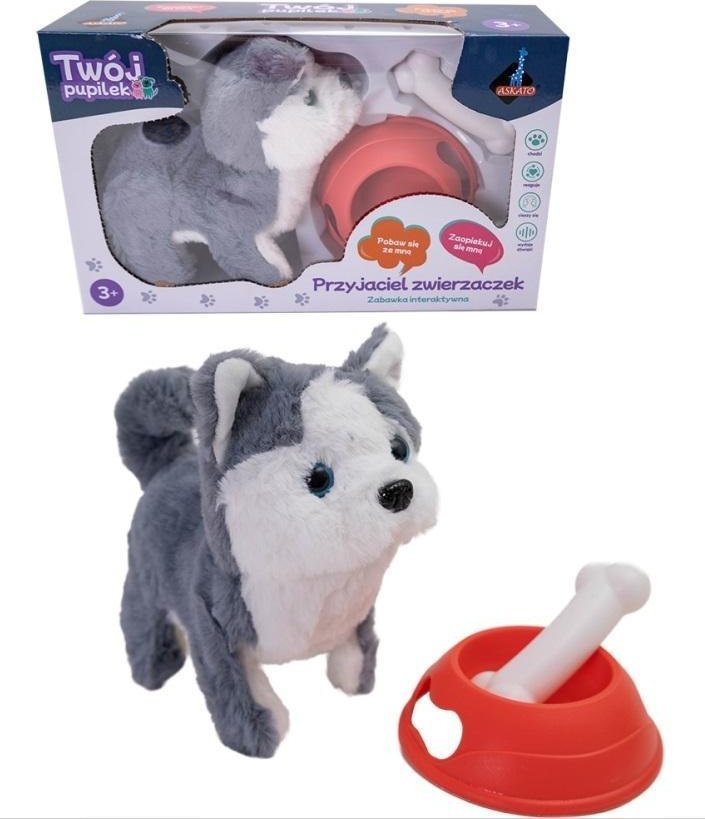 Piesek na baterie z akcesoriami