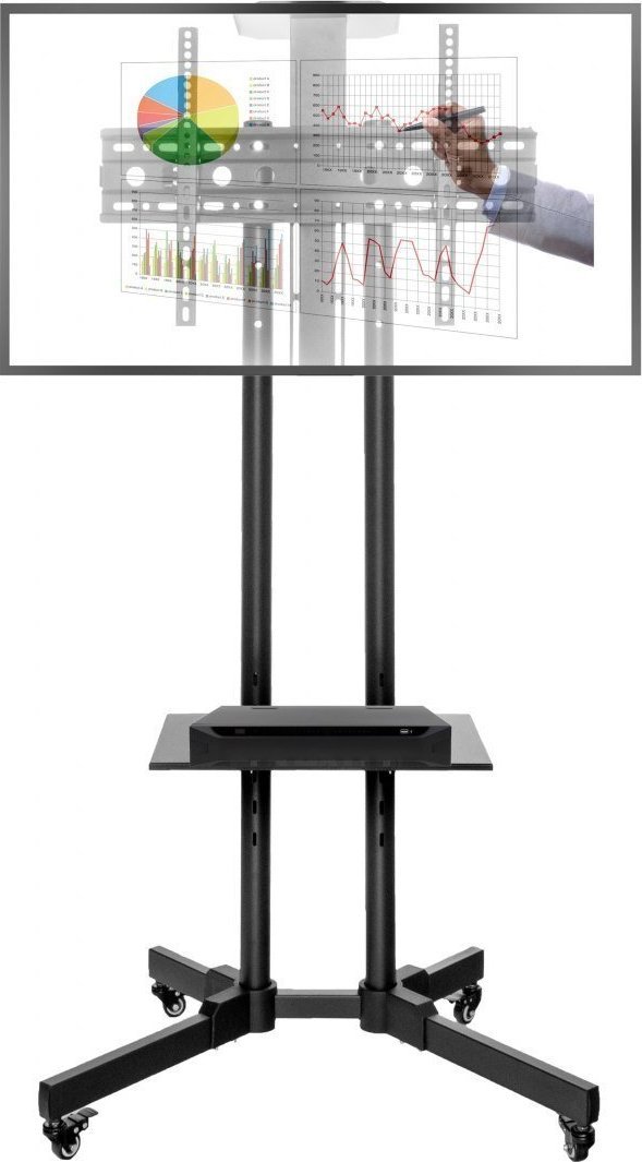 VETOUSON Stojak na telewizor 32-70" KART-14B mobilny Stojak TV do Telewizora 43 cale 48 cali 55 cali 65 cali 70 cali