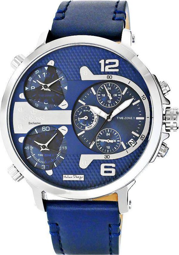 Zegarek Gino Rossi Zegarek Męski G.Rossi Triple Time E11706A2-6F1