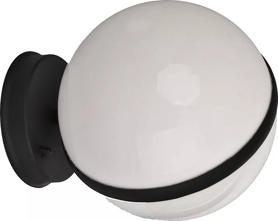 Kinkiet Lumes Okrągły kinkiet zewnętrzny czarny - N011-Genua