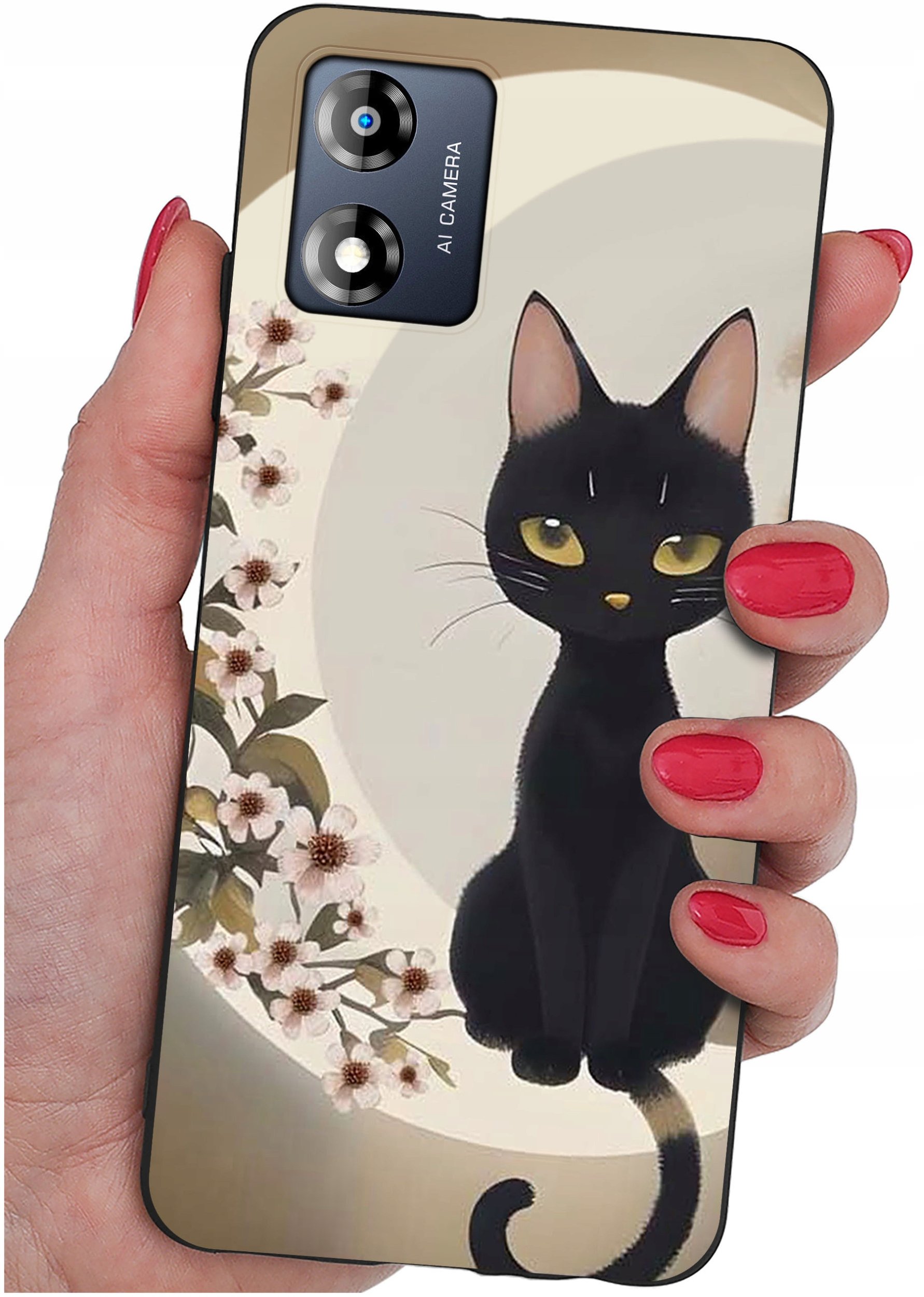 Etui do Motorola Moto E13 WZORY |SILIKONOWE MATT CASE + SZKŁO 9H