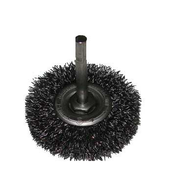 Szczotpol Szczotka tarczowa fi130mm trzpień 6mm drut stalowy - TT130