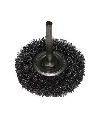 Szczotpol Szczotka tarczowa fi130mm trzpień 6mm drut stalowy - TT130