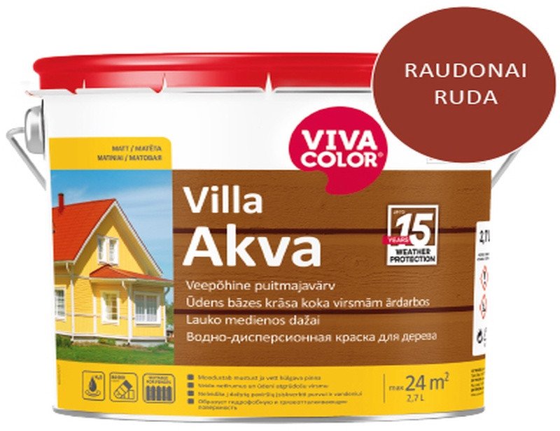 VivaColor PAINT FACADE VILLA AKVA REDBR 2669X 2.7L