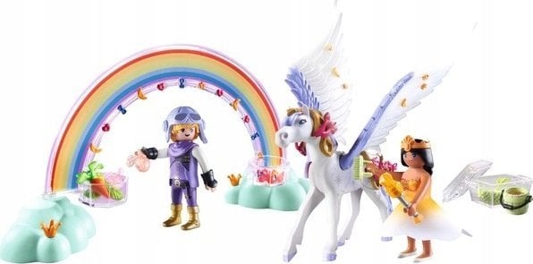 Playmobil Zestaw z figurkami Princess Magic 71361 Niebiański pegaz z tęczą