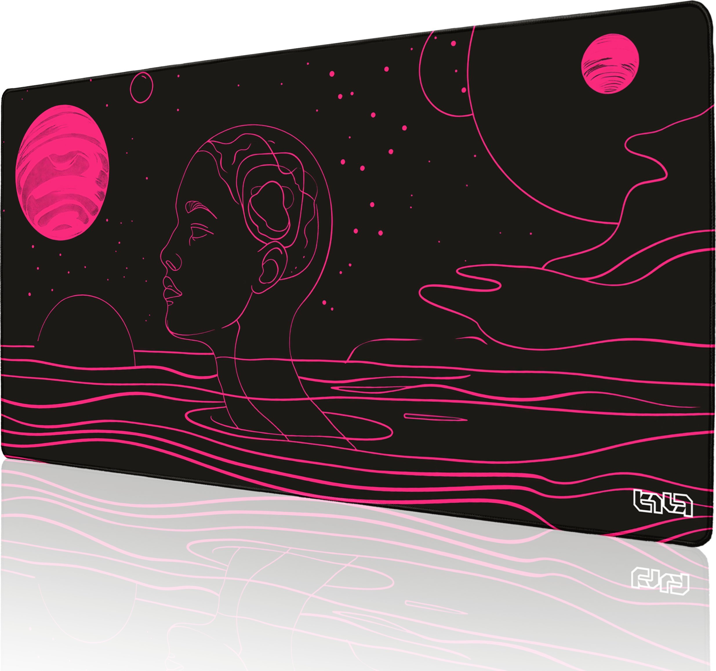 Podkładka Tilt PODKŁADKA POD MYSZKĘ XXL Pink Line 100x50 TILT Wodoodporna Gamingowa