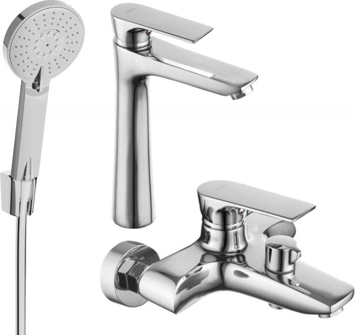 Mexen Mexen Axel R40 zestaw wannowy, chrom - 73813R40-00