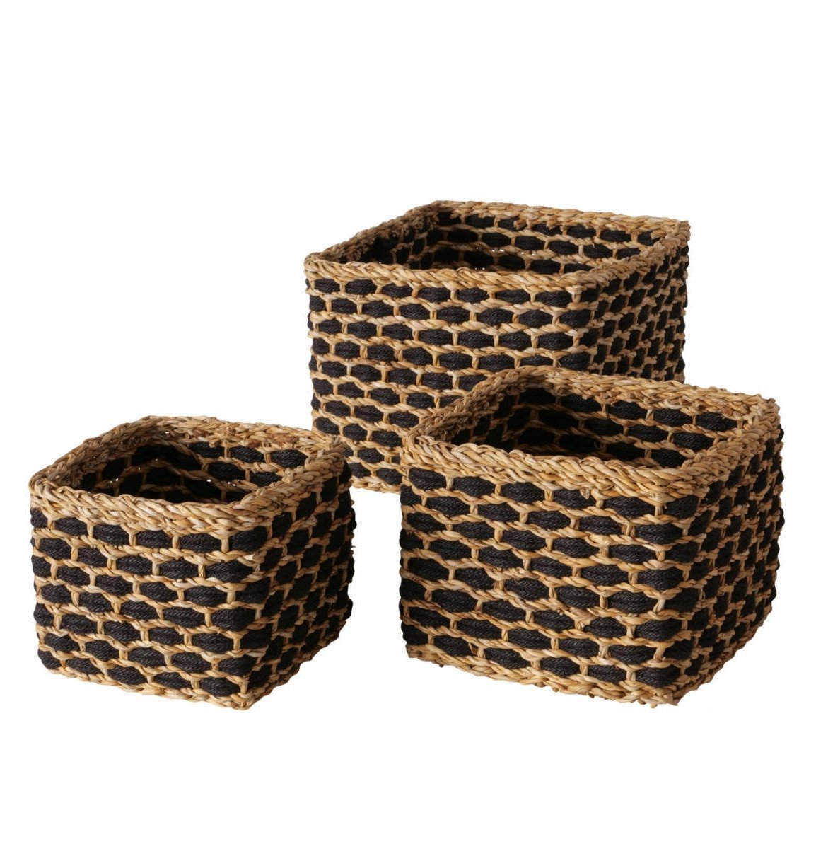 Zestaw koszy dekoracyjnych NURA, 3 szt. różne rozmiary