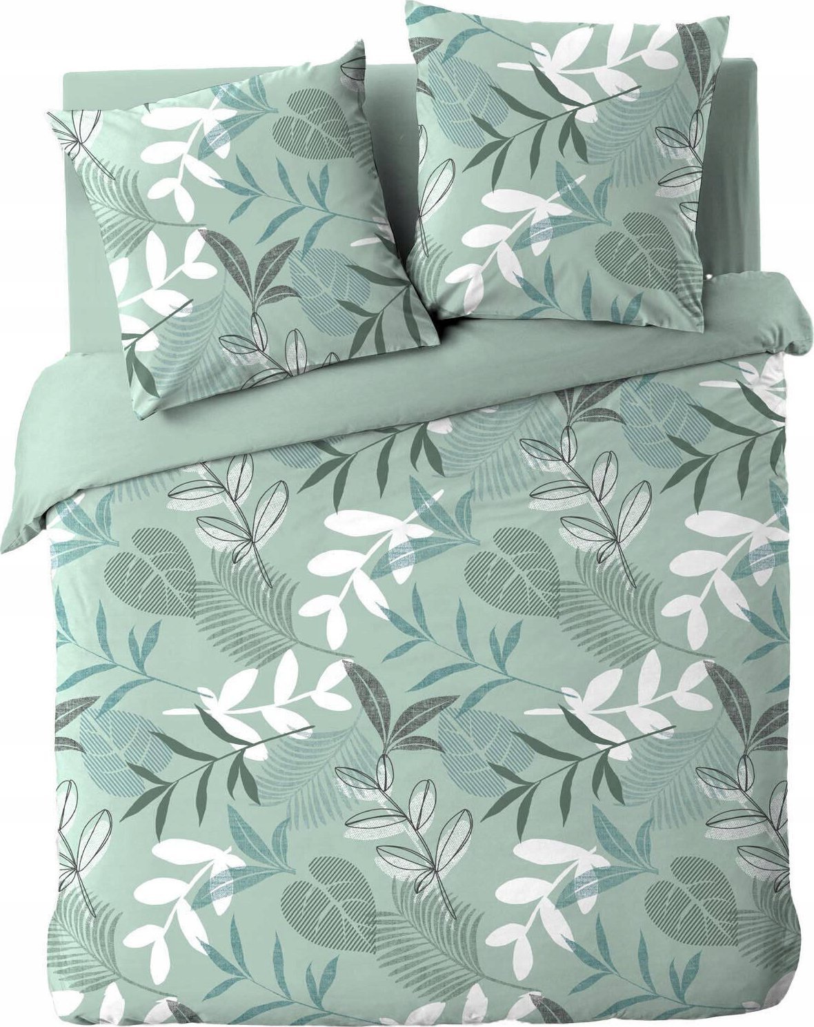 Douceur d`Interieur Komplet pościeli ze wzorem liści, KIMBERLY, 240 x 220 cm