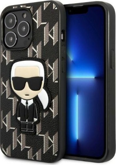 Karl Lagerfeld Etui KLHCP13LPMNIKBK Apple iPhone 13 Pro hardcase czarny/black Monogram Ikonik Patch