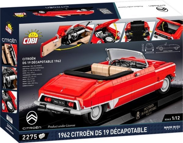 Cobi 1962 Citroen DS 19 Convertible Executive Edition, construction toy