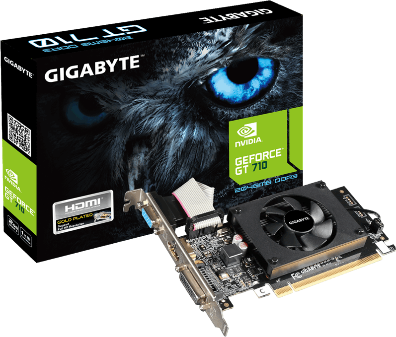 Karta graficzna Gigabyte GeForce GT 710 2GB DDR3 (GV-N710D3-2GL)