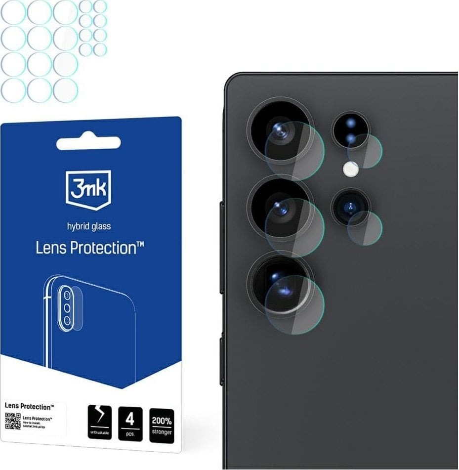 Ochrona na obiektyw aparatu 3MK Lens Protection do Samsung Galaxy S25 Ultra