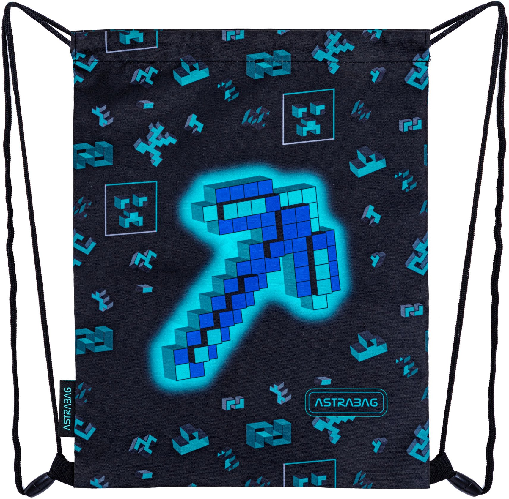 Worek plecak na buty obuwie kapcie 33x40cm Minecraft Dark Pixel AD1 ASTRA