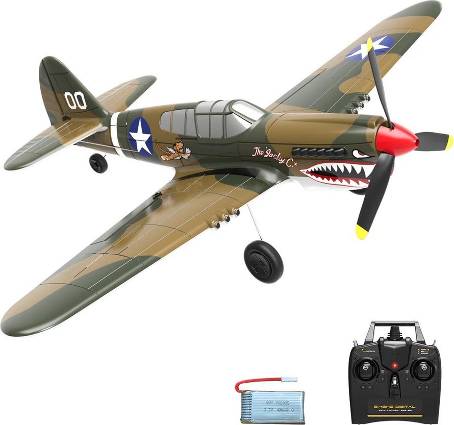 Volantex RC P40 Warhawk 400mm z systemem stabilizacji Xpilot One Key Aerobatic Idealny dla początkujących 761-13 RTF