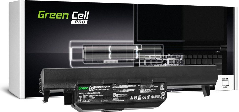 Bateria Green Cell A32-K55 A33-K55 do Asus A55 K55 K55A K55V K55VD K55VJ K55VM K75 R400 R500 R500V R700 X55A X55U (AS37PRO)