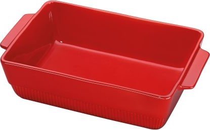 Hurtel Naczynie żaroodporne, ceramika, 3,0 l, 35 x 21 x 7,5 cm, czerwone CHALET / Spring