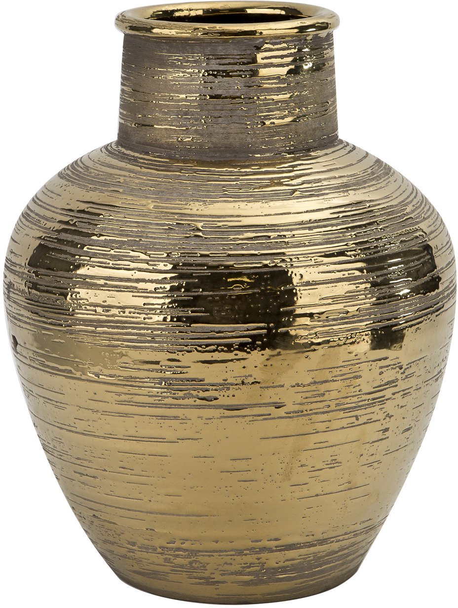 Wazon ceramiczny złoty 32 cm AP171400